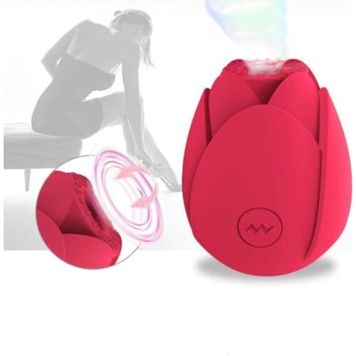Hirohisa Rose Shape Vagina Sucking Vibrator Sucker Oral Licking Clitoris Stimulation Powerful Sex Toys for Women Vibator Toy