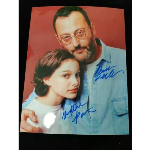 Hand signed Léon Jean Reno Natalie Portman autographed photo 8*10 limited 122020E