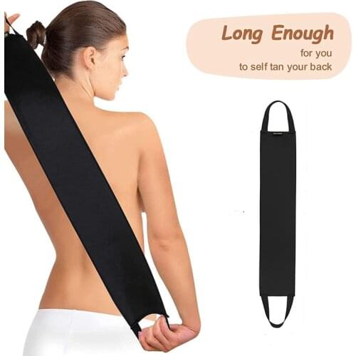 NHBR Self Tanning Mitt Applicator Set Exfoliating Glove for Your Back Face Mitt for Lotions Mousses and Creams