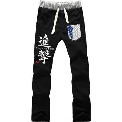 Anime Attack on Titan Freedom Wings LOVERS Pure Cotton Pants Casual Trousers Cosplay Sweatpants Gift NEW Fashion
