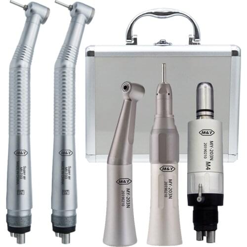 Dental NS K Air High speed handpiece FX Low Speed Handpiece Kits 2/4Hole Tie-in Contra Angle & Straight & Motor External Spray