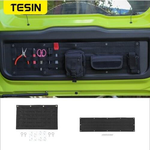 TESIN Stowing Tidying For Suzuki Jimny 2020 Multifunction Car Tailgate Storage Bag Tail Door Organizer For Suzuki Jimny 2019