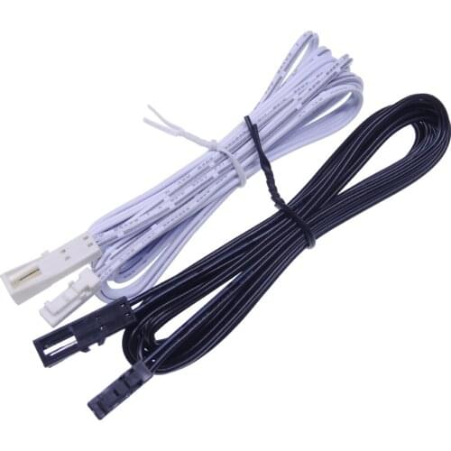 10pcs /lot 2000mm Long White 1 Male To 1 Female Plug Extension Cable For Led Strip Light Dc12v Led Cabinet Light