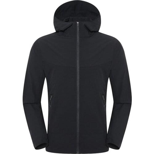 Spring Autumn Outdoor Sports Elastic Thin Jacket Coat Quick-dry Sports Windbreaker Jacket Hiking Camping Trekking Fishing Jacket