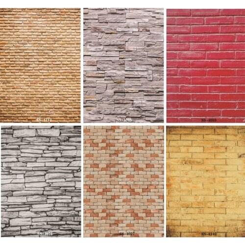 ZHISUXI Vinyl Photography Backdrops Brick Wall Theme Photo Studio Background 20026SS-04