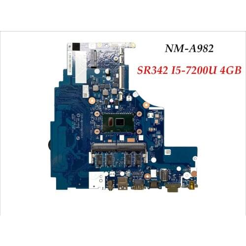 High quality CG413&CG513&CZ513 NM-A982 for Lenovo Ideapad 310-15IKB Motherboard SR342 I5-7200U DDR4 4GB RAM 100% Tested