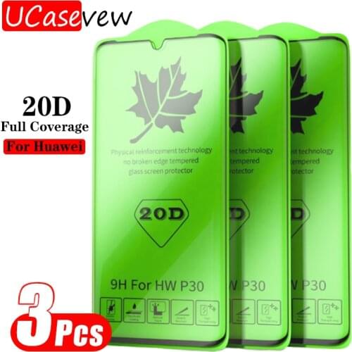 3PCS 20D Tempered Glass Screen Protector For Huawei P30 Honor 30S V30 20i 9A 10 20 Lite Glass Film For Huawei Nova 5i Pro 6 7SE