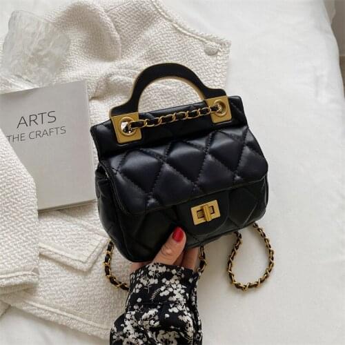 European and American Ladies Shoulder Bag 2021 New Fashion Rhombus Chain Messenger Bag Mini Shoulder Portable Small Square Bag