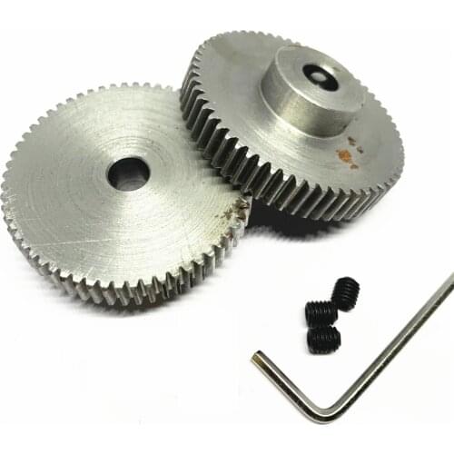 1PCS 0.8M 40/60T 5/6/8mm Hole Carbon steel Spur Gear