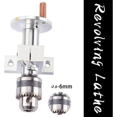 1Pc Live Lathe Center Head With Chuck DIY Accessories For Mini Lathe Machine Revolving Lathe Centre Woodworking Tool