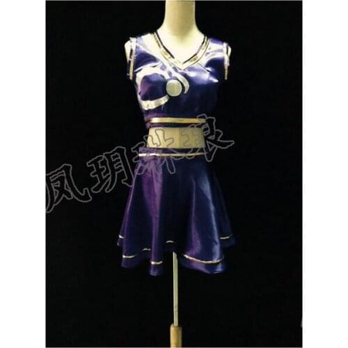 2016 The Lady of Luminosity Lux Anime Cosplay Costume Custom Made Blue Uniform From LOL