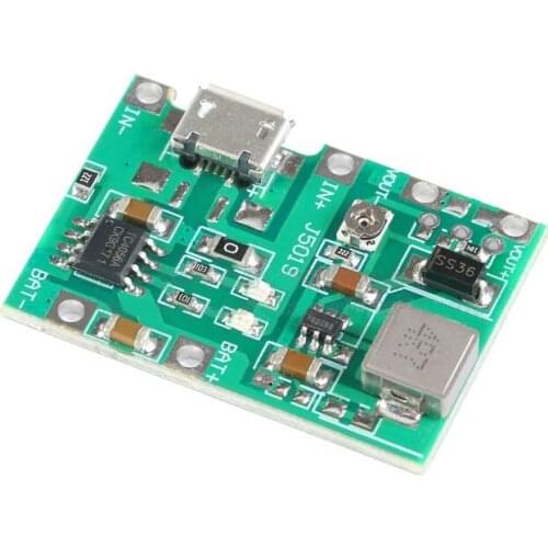 3.7V 9V 5V 2A Adjustable Step Up 18650 Lithium Battery Charging Discharge Integrated Module