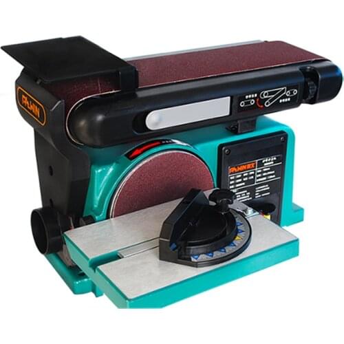 550W / 750W Electric Belt Sander Bench Wheel Polisher Belt Machine Belt Machine Grinding Machine Woodworking Polishing Tool