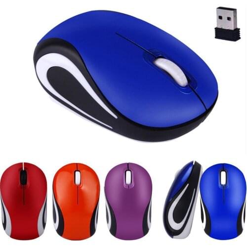 Wireless Mouse Protable Battery Powered Desktop Mice for PC Computer Office Gaming