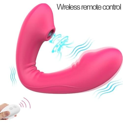 Wireless 10 Speed Sucking Vibrator Remote Control Clitoris Stimulator Erotic Vibrating Vagina Clitoral Clit Sucker Women Sex Toy