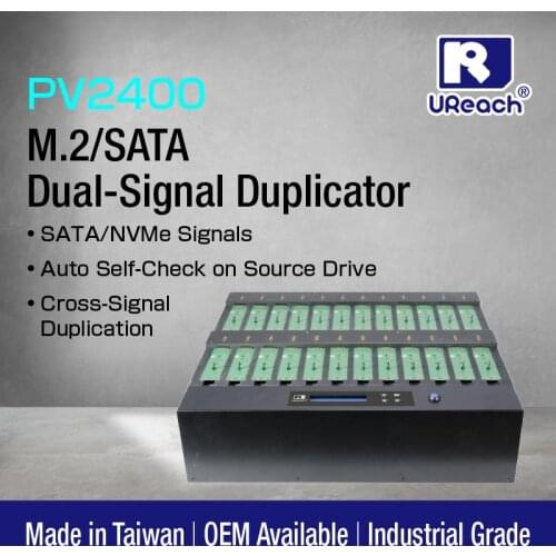 M2 NVMe SSD Duplicator U-Reach PV2400 SATA NVMe Cross-Signal Duplication M2 SSD Copier
