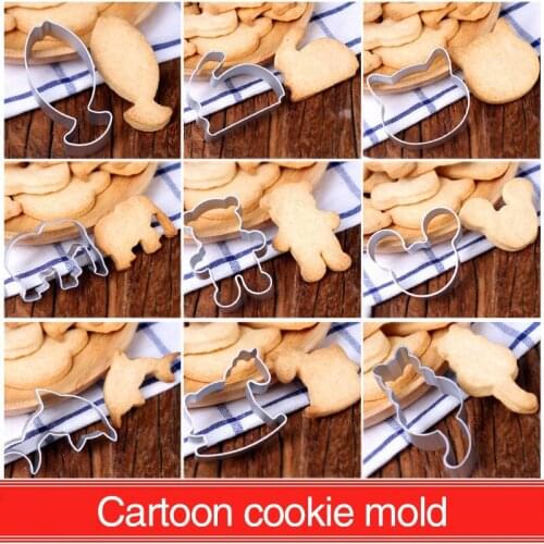 Stainless Steel Biscuit Mould Cake Mould Cookie Cutting Baking Chocolate Mould Baking Fruit Cutting Model Kitchen Accessories