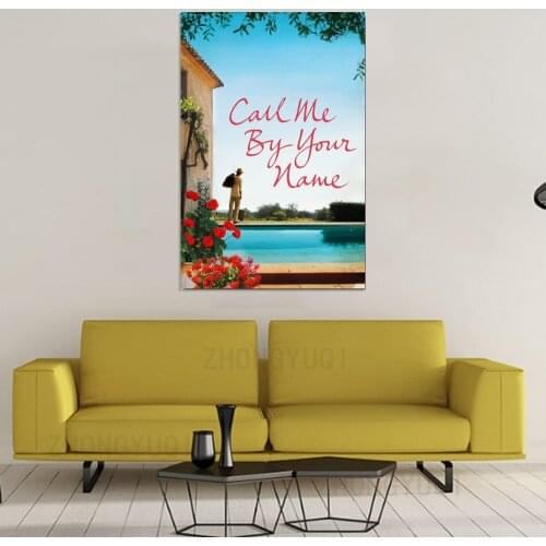 Art Canvas Print Call Me By Your Name Movie Poster 13x20 24x36 inch For Room Decor Decoration