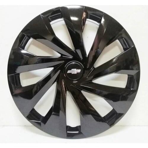 Wheel Rim Cover R15 Inch Gloss Piano Bright Black Hub Flexible Trim Cap For Chevrolet 4pcs/set Emblem Tuning Accessories