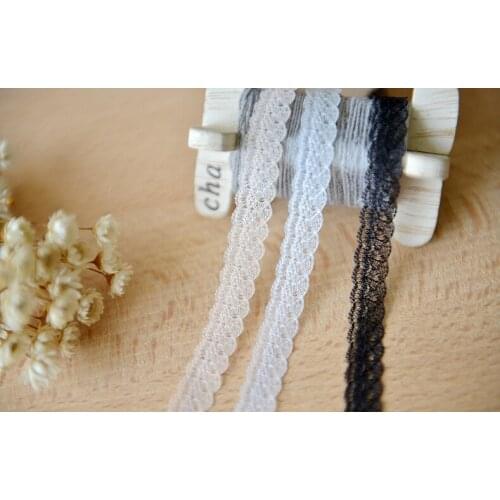 Hot!10 Meters/lot 3 Colors DIY Sewing Lace Material Accessories 1cm Braided Lace Trim Fabric