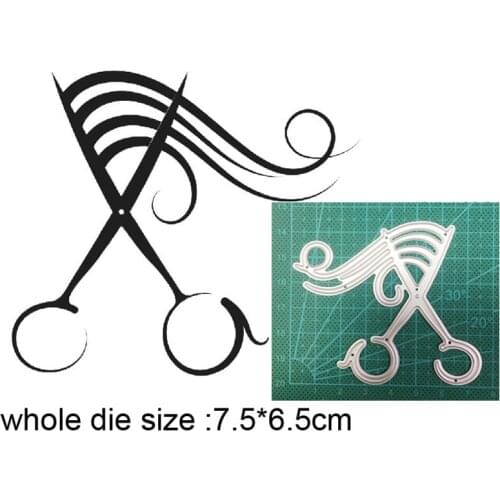 Metal cutting dies cut die mold Hair Dryer Scissors Comb decoration Scrapbook paper craft knife mould blade punch stencils dies