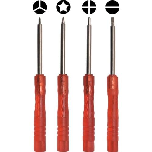 Red 3.0 Mini Screwdriver 0.6Y 1.2 Star 0.8 Pentalobe 1.5 2.0 Phillips Slotted Torx T2 T3 T4 T5 T6 Screw Driver for iPhone Huawei