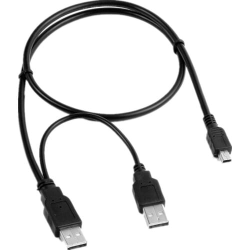 Mini USB Y Power Charger +Data SYNC Cable Cord Lead For Double Power DOPO Tablet