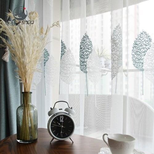 AS New European Modern Minimalist White Gauze Light Luxury Fresh Custom Home Decoration Curtains for Living Dining Room Bedroom