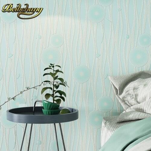 Beibehang Striped Dandelion Pastoral papel de parede wallpaper for walls 3 d wallpaper-3d Home Decoration wall paper living room
