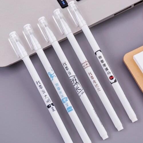 Manufacturers selling twelve jiaocao campus Belle creative personality blackneutralpen students learning Korean office stationer