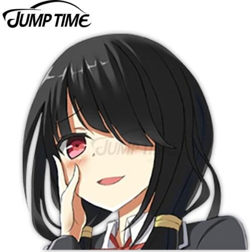 Jump Time Date a Live Tokisaki Kurumi 15 Sexy Cute Anime Girl Vinyl Decal Waifu Peeker Big Head Car Stickers