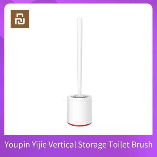Youpin Yijie Vertical Storage Toilet Brush Soft Glue Bristles Toilet Brush and Bracket Set Bathroom Toilet Cleaning Tool Smart