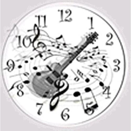 Rhinestone painting crystal Home Decor Diamond painting Music clock & guitar 3D cross stitch piattern diamond embrodery ZY136