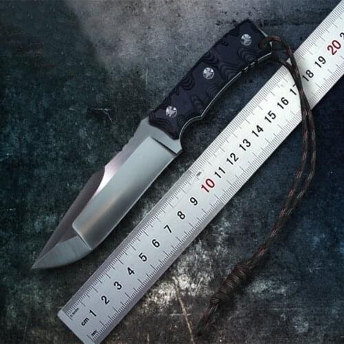 High-end D2 Survival Knives Fixed Blade Tactical Knife Very Sharp Three Edge Hunting Knife Exquisite gift
