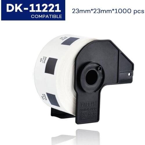 Thermal paper 23mm*23mm 1000 psc white dk11221 thermal paper DK-11221 compatible for brother ql label printer QL-500 QL-550