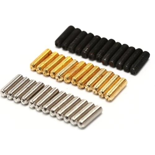 New 12PCS/PACK Electric Bass Guitar Bridge Saddles Hexagon Screws Tremolo Bridge Hex Screws for tremolo electric guitar bass