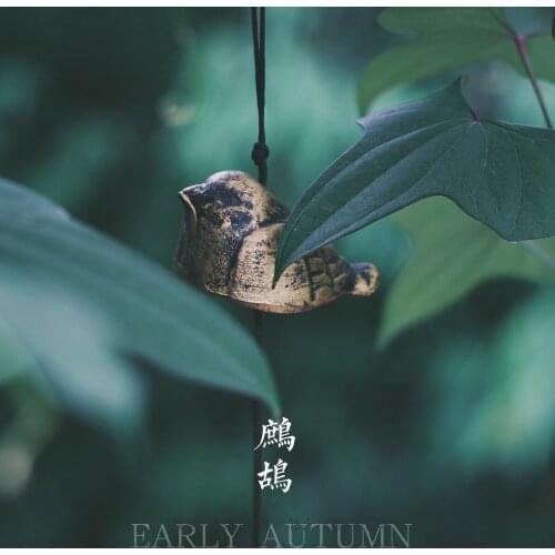 Japanese Type Furin Wind Chimes Nambu Cast Iron Bronze Songbird