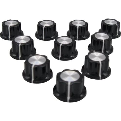 10pcs MF-A01 bakelite potentiometer potentiometer knob cap diameter 19.5MM copper core inner hole 4.2mm