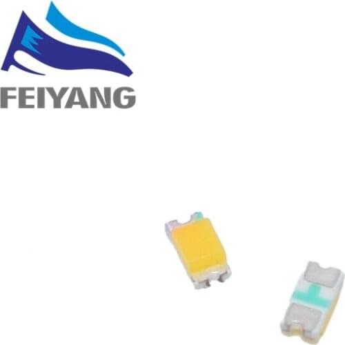 100PCS 0603 Warm white Ultra Bright SMD SMT LED light-emitting diodes High quality New 1.6*0.8*0.6MM 2800-3500K