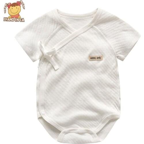 2020 Baby Jumpsuit Clothes Models Cotton Baby Gilrs Boys Short Sleeve Jumpsuit Newborn Clothes Bottoming Clothes