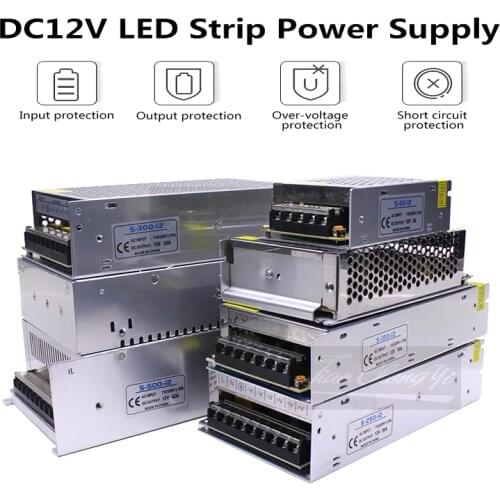 5V 12V 24V Switch LED Power Supply Transformer for WS2812B SK6812 LED strip 1A 2A 3A 5A 8A 10A 12.5A 15A 20A 25A 30A 40A 50A 60A