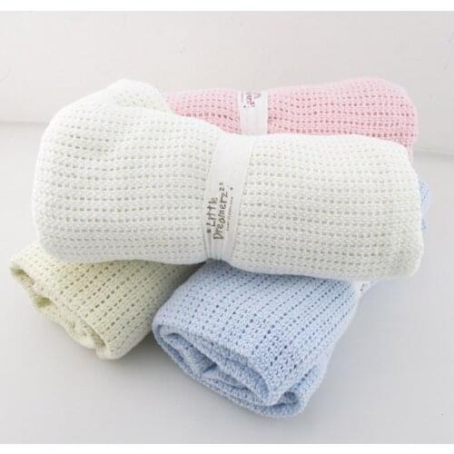 70x100CM 100% Cotton Pet Dog Sleep Bed Cat Mat Warm Crochet Hole Design Soft Cat Puppy Pet Blanket Knit Houses Kennels Pens