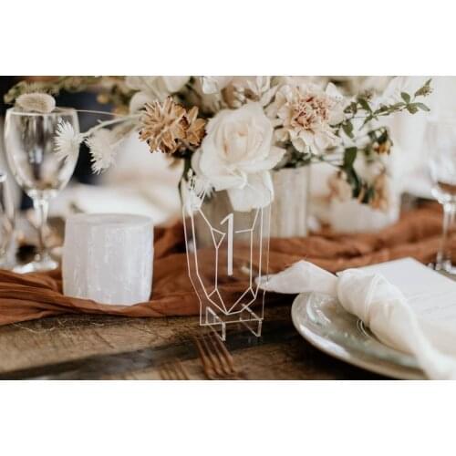 Acrylic Crystal Wedding Table Numbers