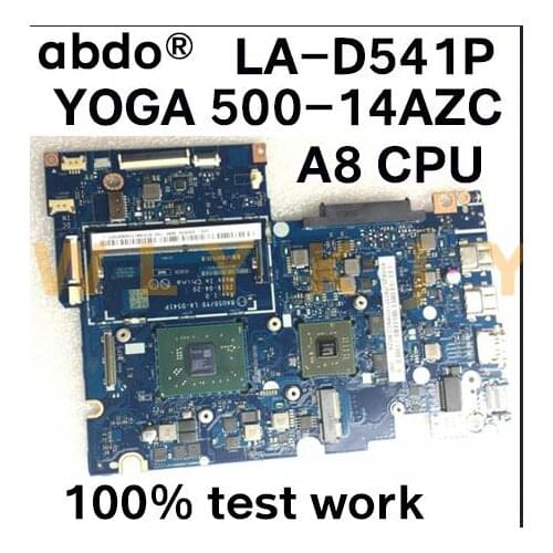 BAUS0 / Y0 LA-D541P is suitable for Lenovo YOGA 500-14ACZ 510-14AST notebook motherboard 5B20J76037 CPU A8 GPU 2G 100% test work
