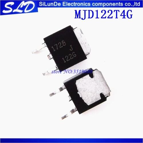 Free Shipping 100pcs/lot MJD122G MJD122T4G MJD122 122G SOT-252 new and original