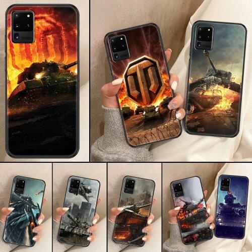 World Of Tank Phone case For Samsung Galaxy Note 4 8 9 10 20 S8 S9 S10 S10E S20 Plus UITRA Ultra black silicone back 3D Etui art