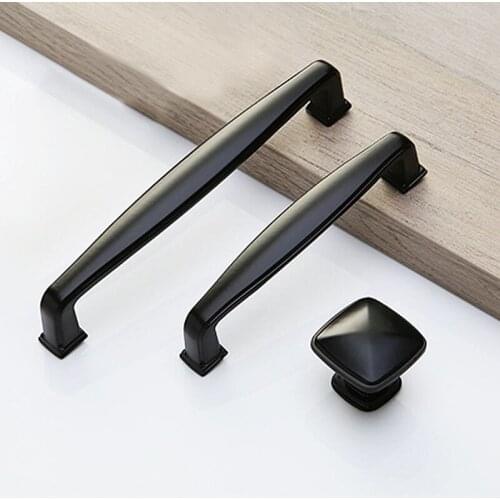Black Furniture Cabinet Knobs and Handles Kitchen Handles Drawer Knobs Cabinet Pulls Cupboard Handles Knobs