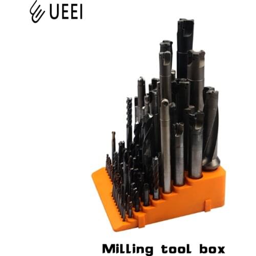 Milling cutter storage box 84 hole milling cutter tool box CNC machining center milling cutter finishing rack