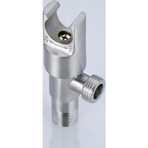 G1/2 304 Stainless Steel Multi-function Triangle Valve Bracket, Toilet Flusher Spray Gun Womens Washer With Bracket Angle Valve