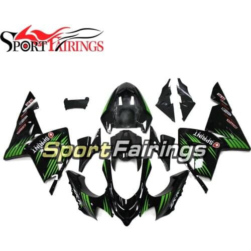 Gloss Green Black Full Fairings For Kawasaki ZX10R ZX-10R Year 04 05 2004 2005 ABS Plastic Motorcycle Fairing Kit Cowlings New